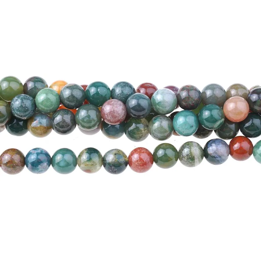 Fancy Jasper 6mm Round - 8-Inch