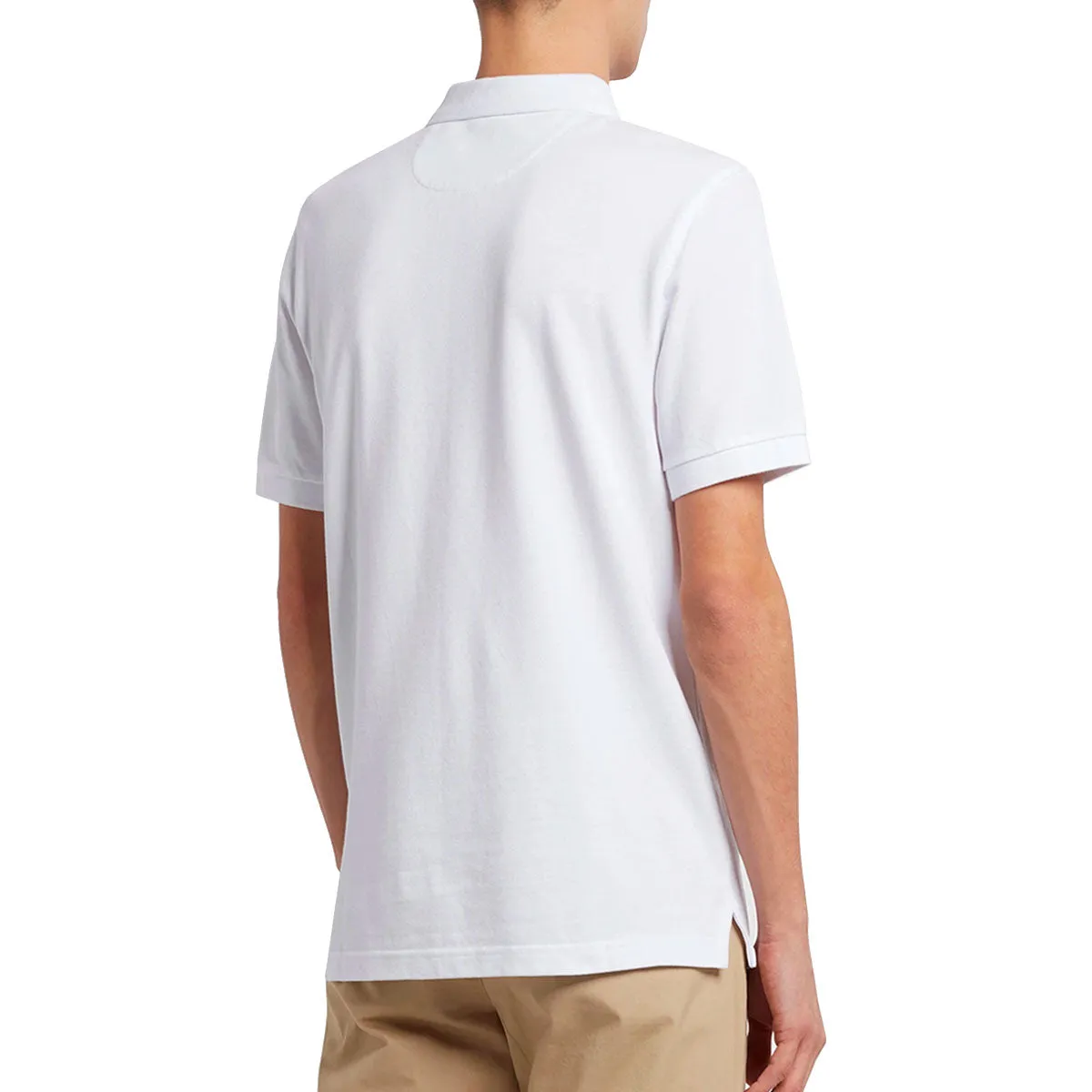 Farah Blanes Slim Fit Organic Polo Shirt - White