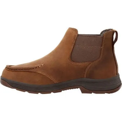 Georgia Men's Athens Superlyte WP Chelsea Work Boot -Brown- GB00548