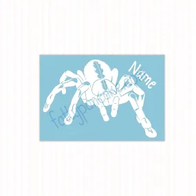 Gooty Sapphire Tarantula Decal, Waterproof Vinyl Decal, Cute Spider Gift