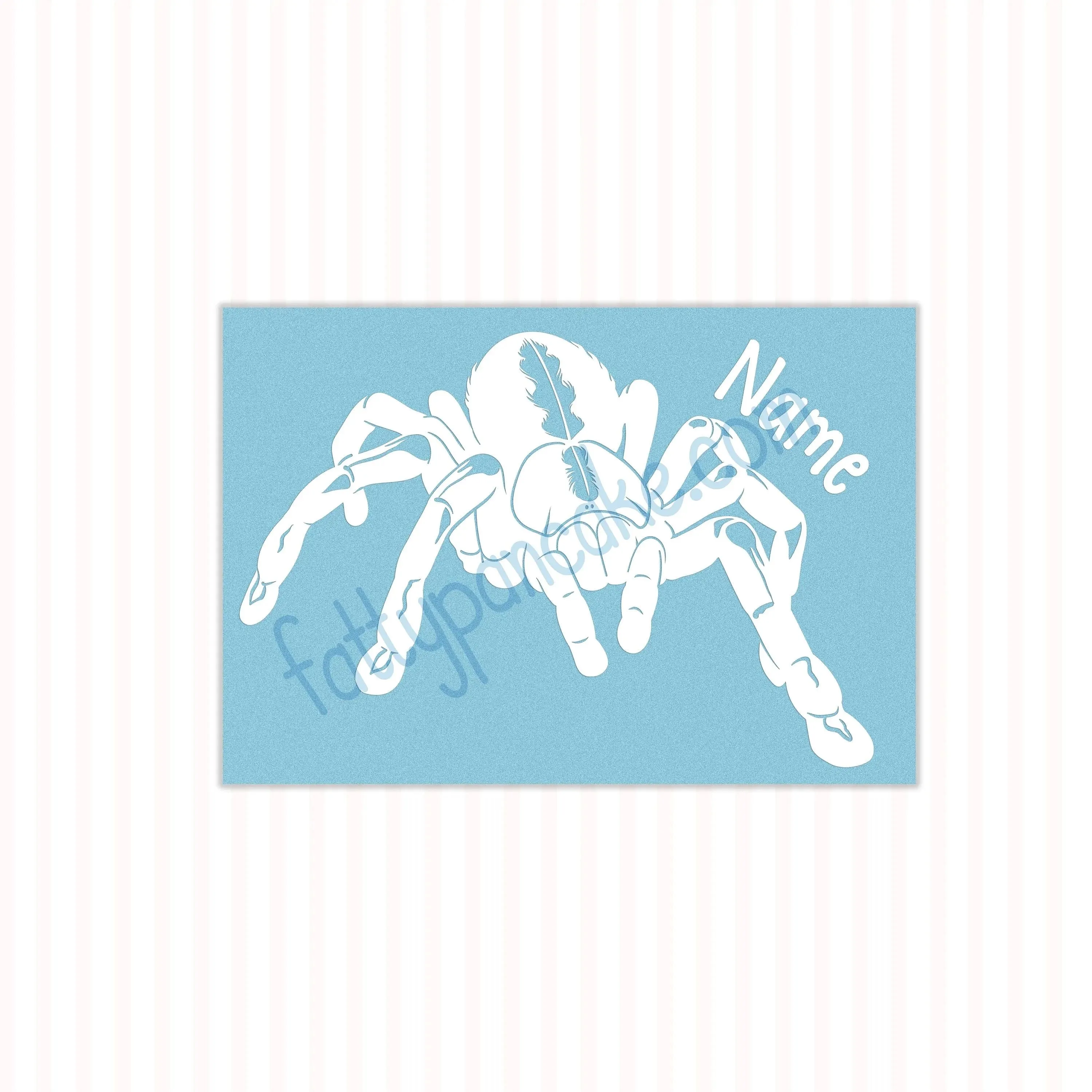 Gooty Sapphire Tarantula Decal, Waterproof Vinyl Decal, Cute Spider Gift