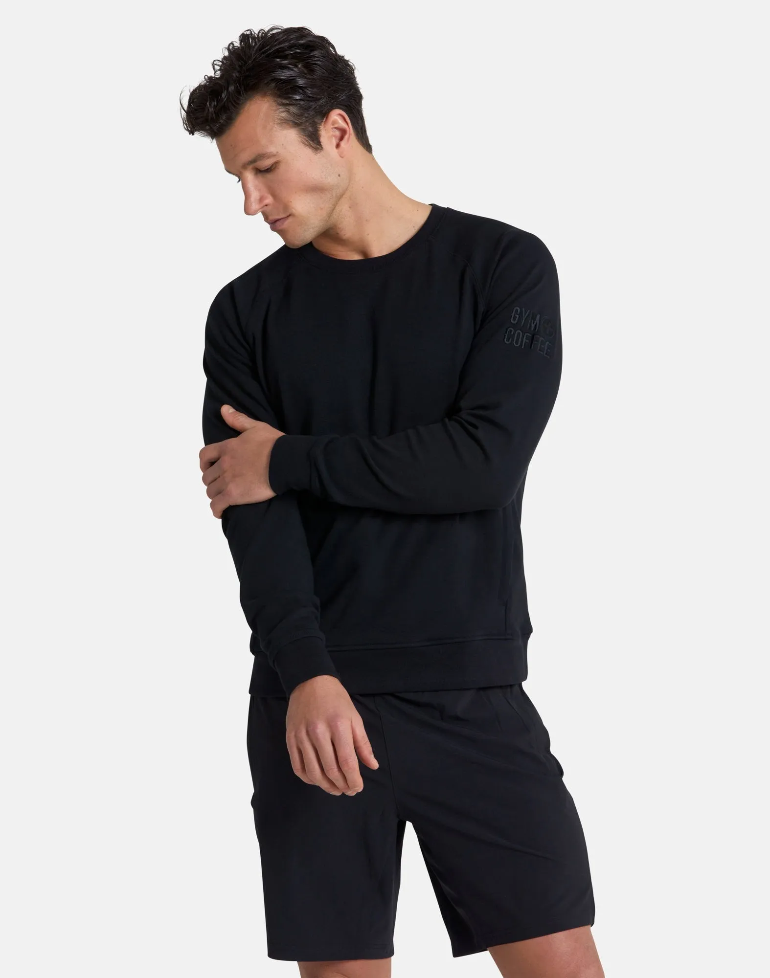 Gym Coffee Essential Crew (Mens) - Black