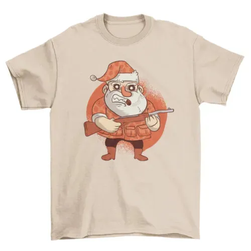 Hunting Santa T-shirt