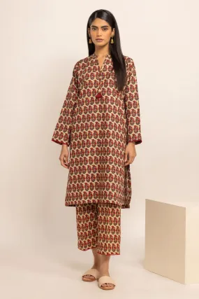 Khaadi Beige Classic Khaddar 2-Piece Suit