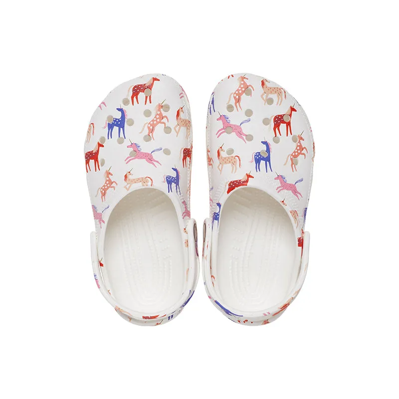 Kid's Toddler Classic Print Clog Unicorn