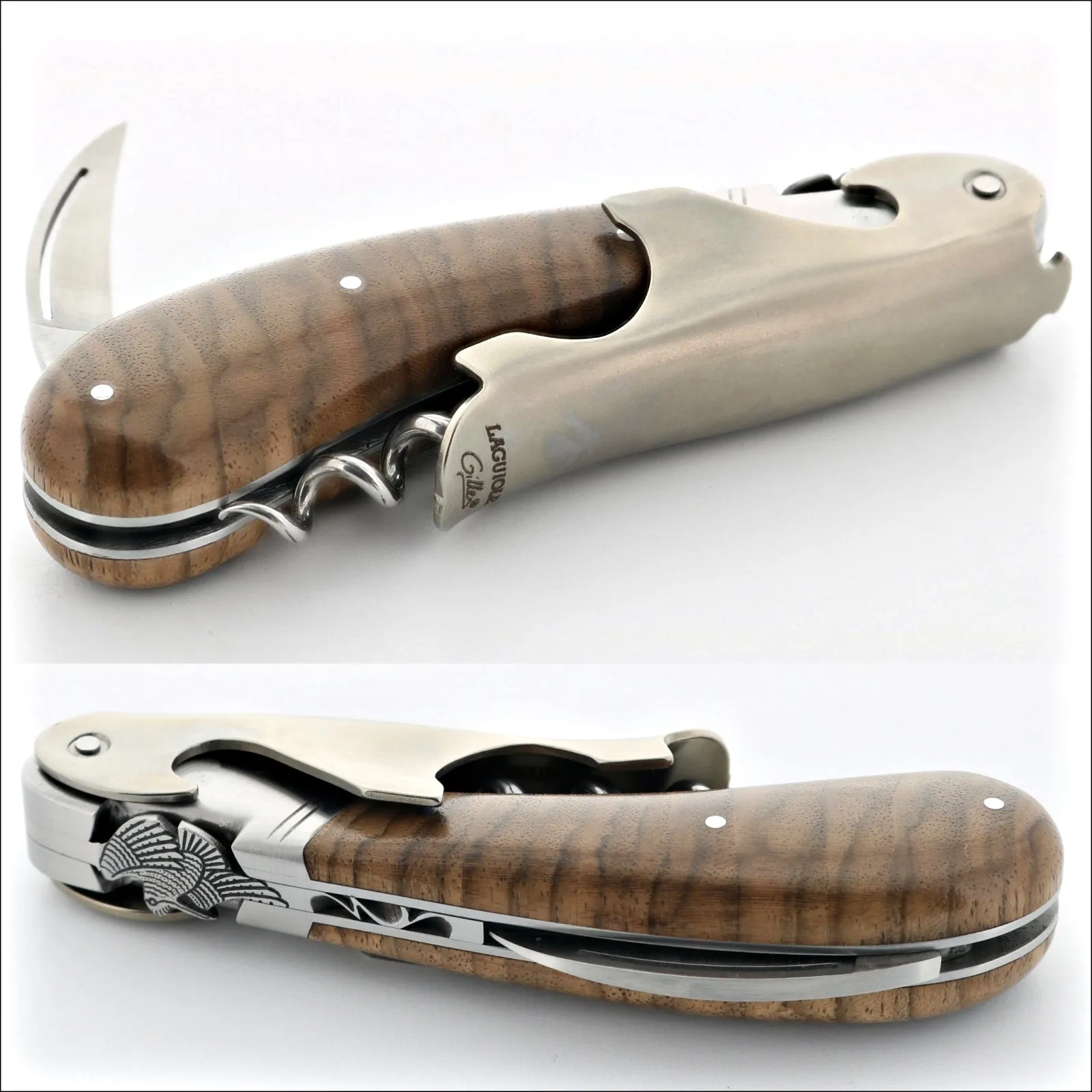 Laguiole Magnum Corkscrew Deco Woodcock - Burled Walnut