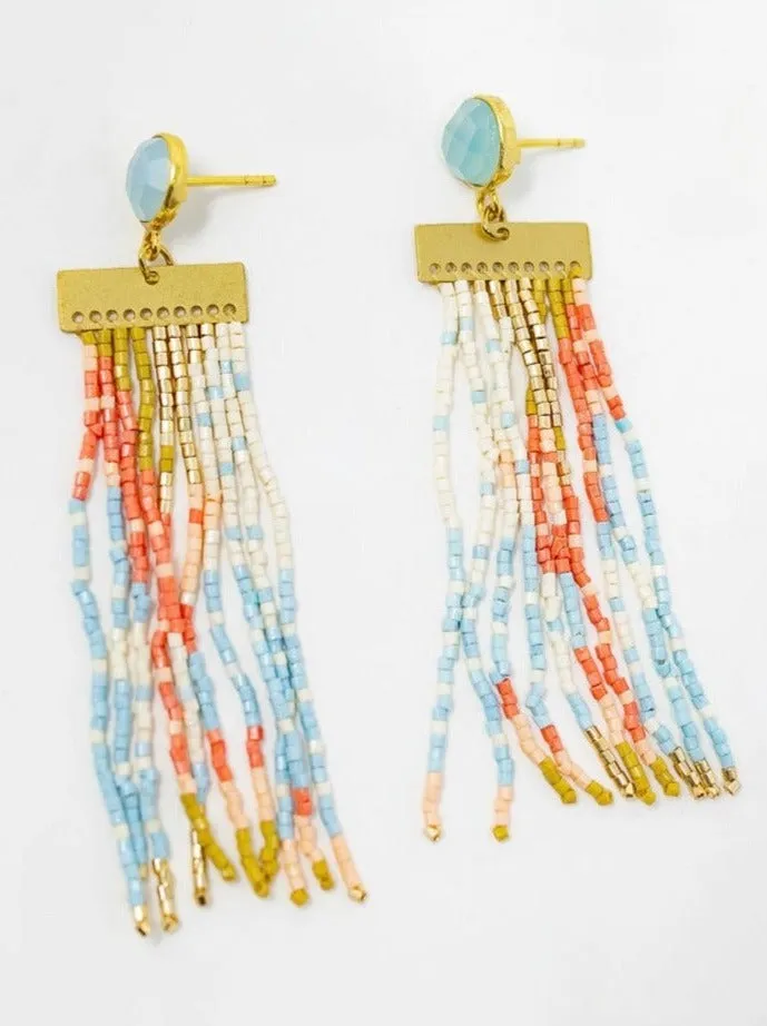 Lilah Semi Precious Stone Earring