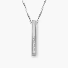 Long 3D Bar Necklace