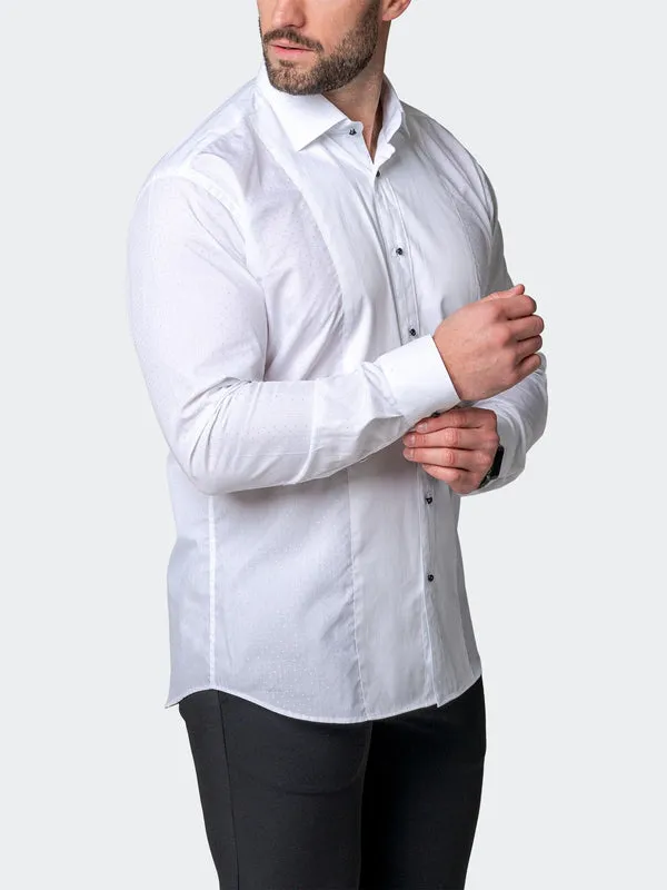 Maceoo Stretch Shirt | Ceremony Dou White