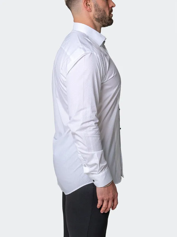 Maceoo Stretch Shirt | Ceremony Dou White