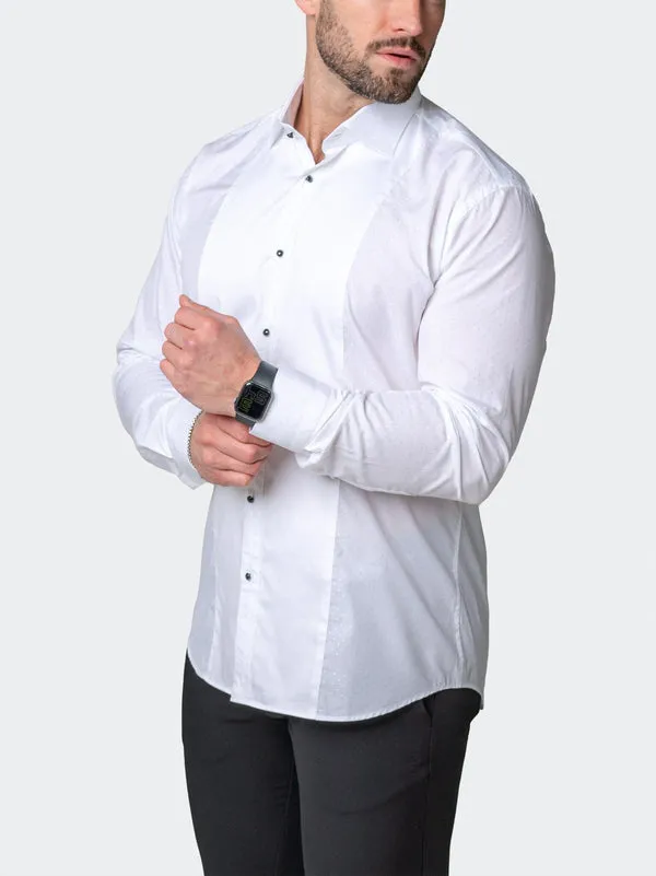 Maceoo Stretch Shirt | Ceremony Dou White