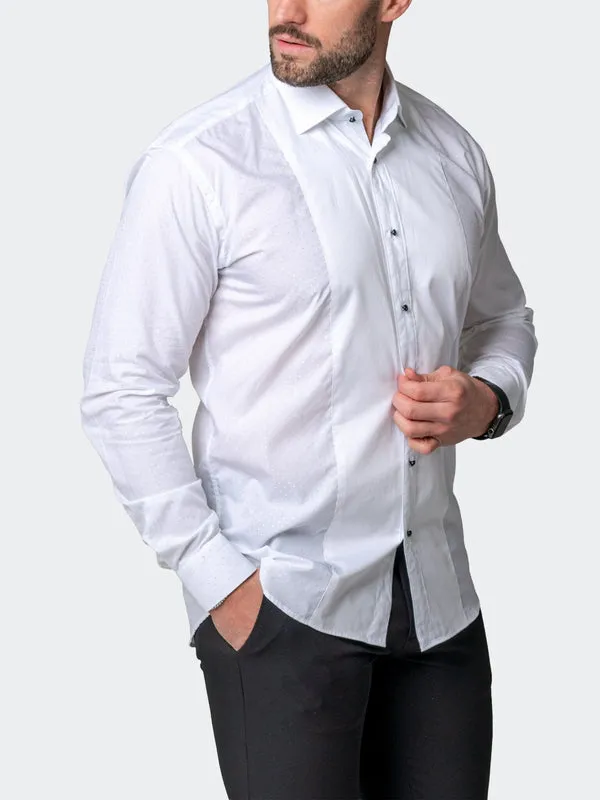 Maceoo Stretch Shirt | Ceremony Dou White