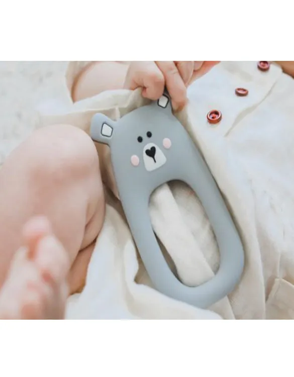 MAMA KNOWS - Bear Teether - Grey