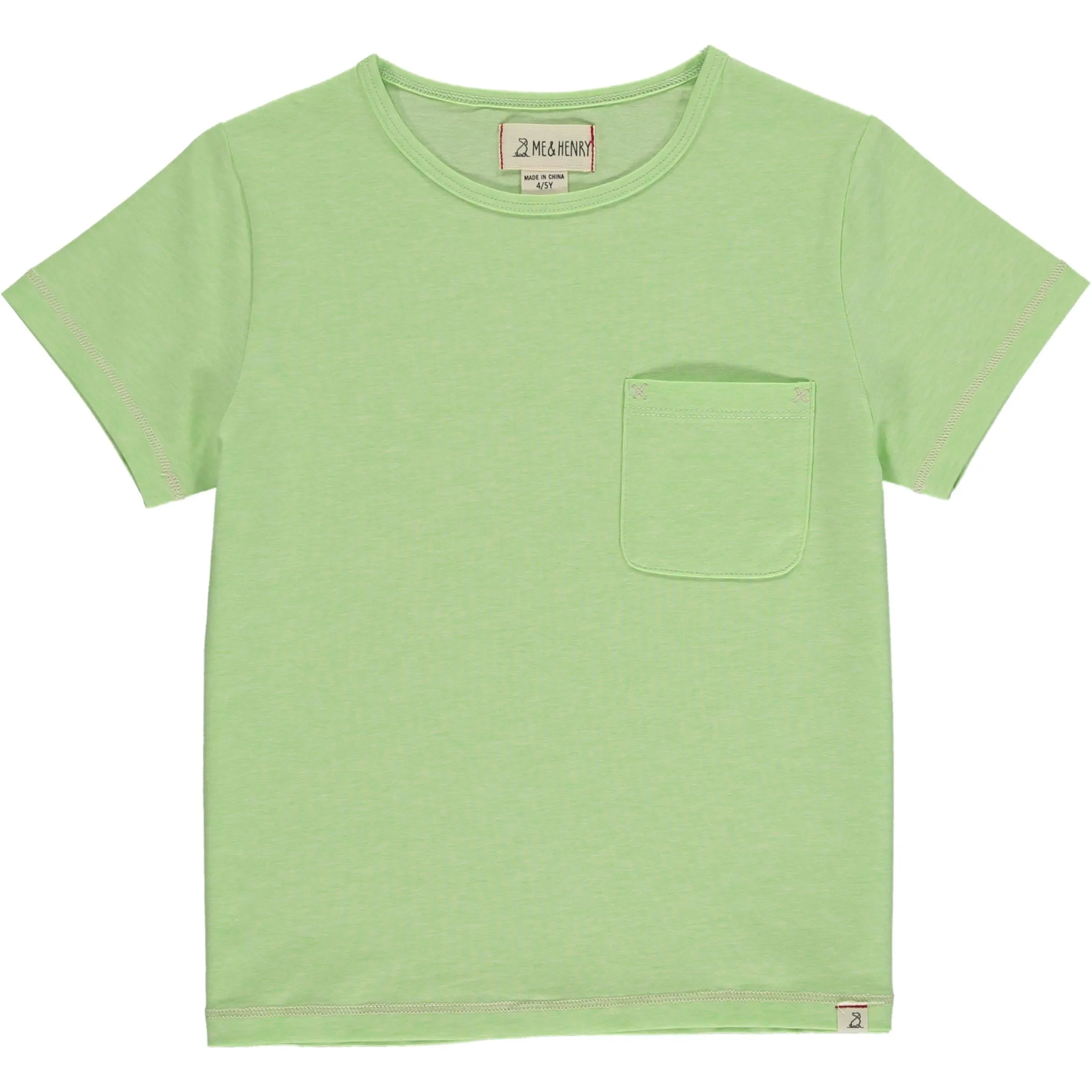 Me & Henry - Lime Josh Pocket Tee