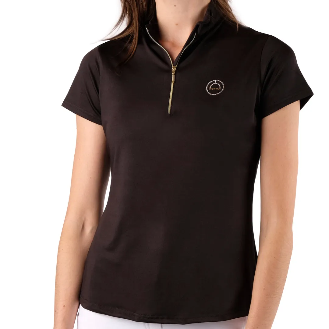 Montar Everly Gold Detail Short Sleeve Ladies Baselayer