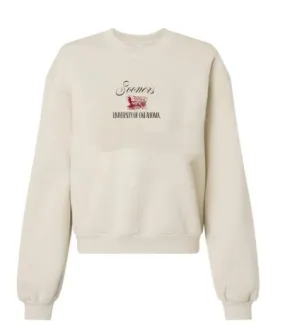 OU Sooners Embroidered Script Cream Sweatshirt