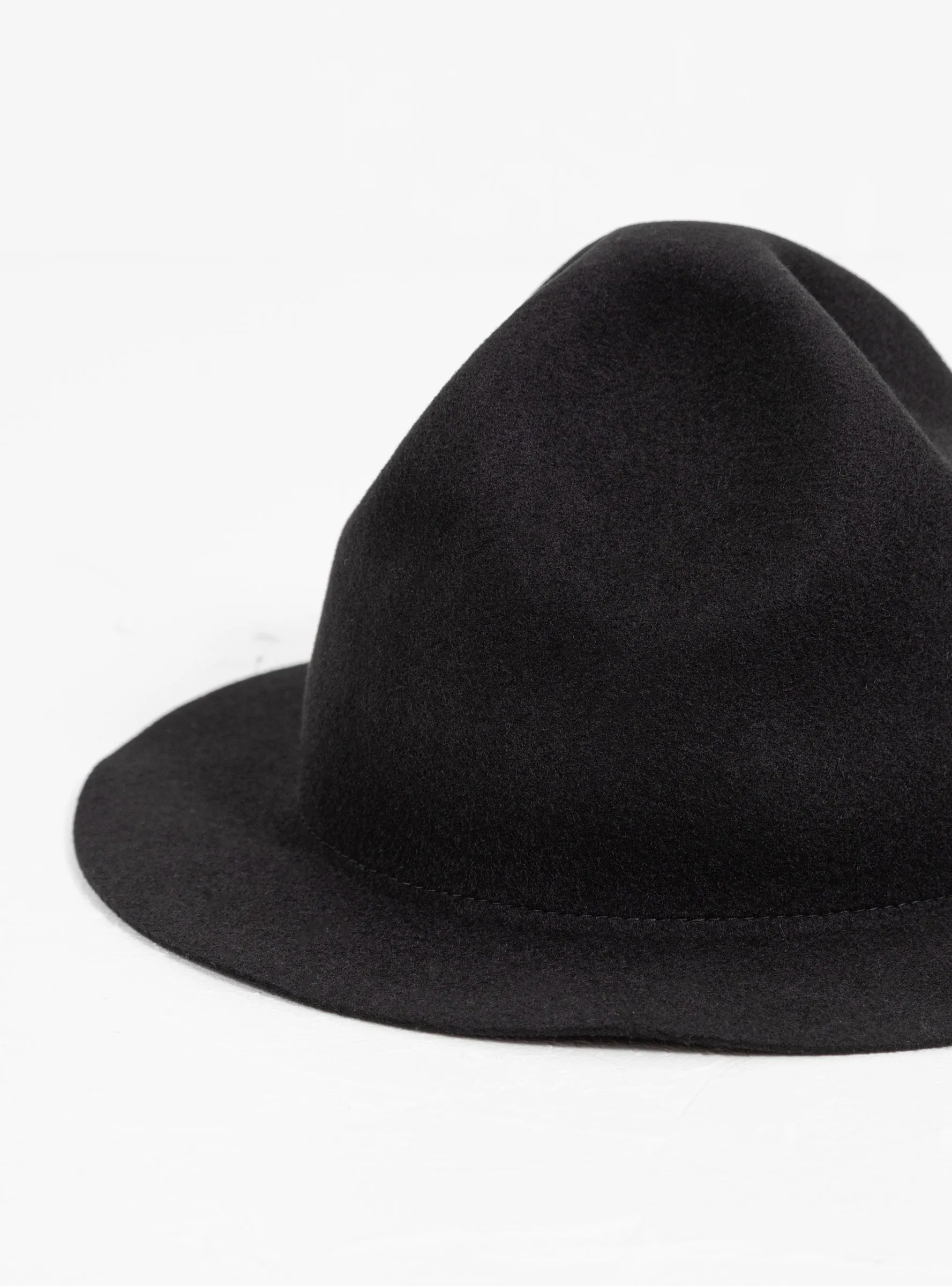 Packable Travel Mountain Wool Hat Black