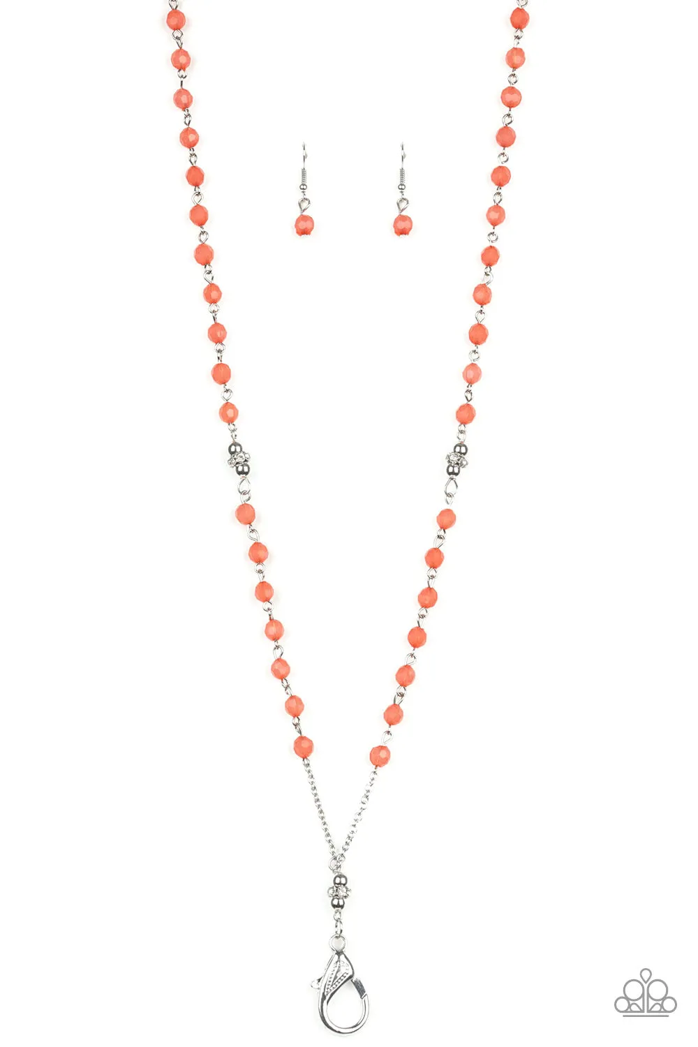 Paparazzi Necklace ~ Tassel Takeover - Orange Lanyard