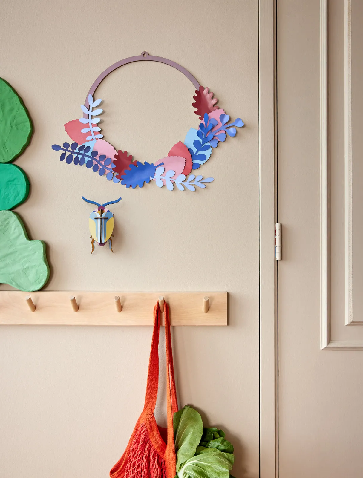 Paper Pop Outs Wreath