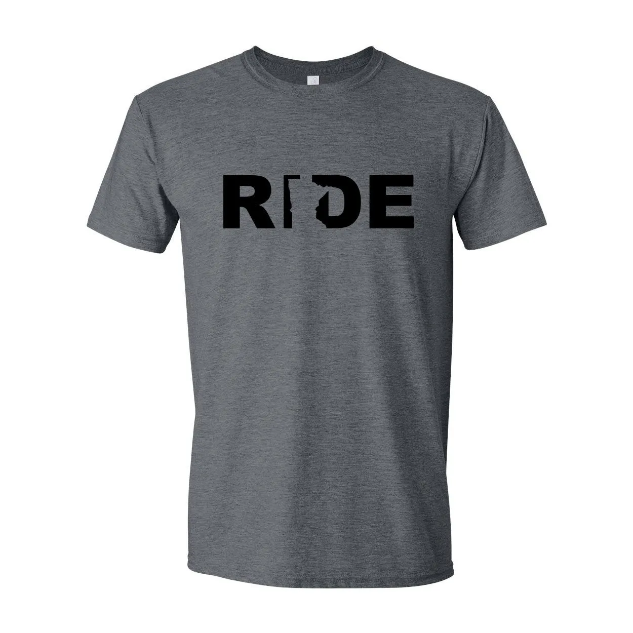 Ride MN Men's Tee Dark Heather Grey/Black