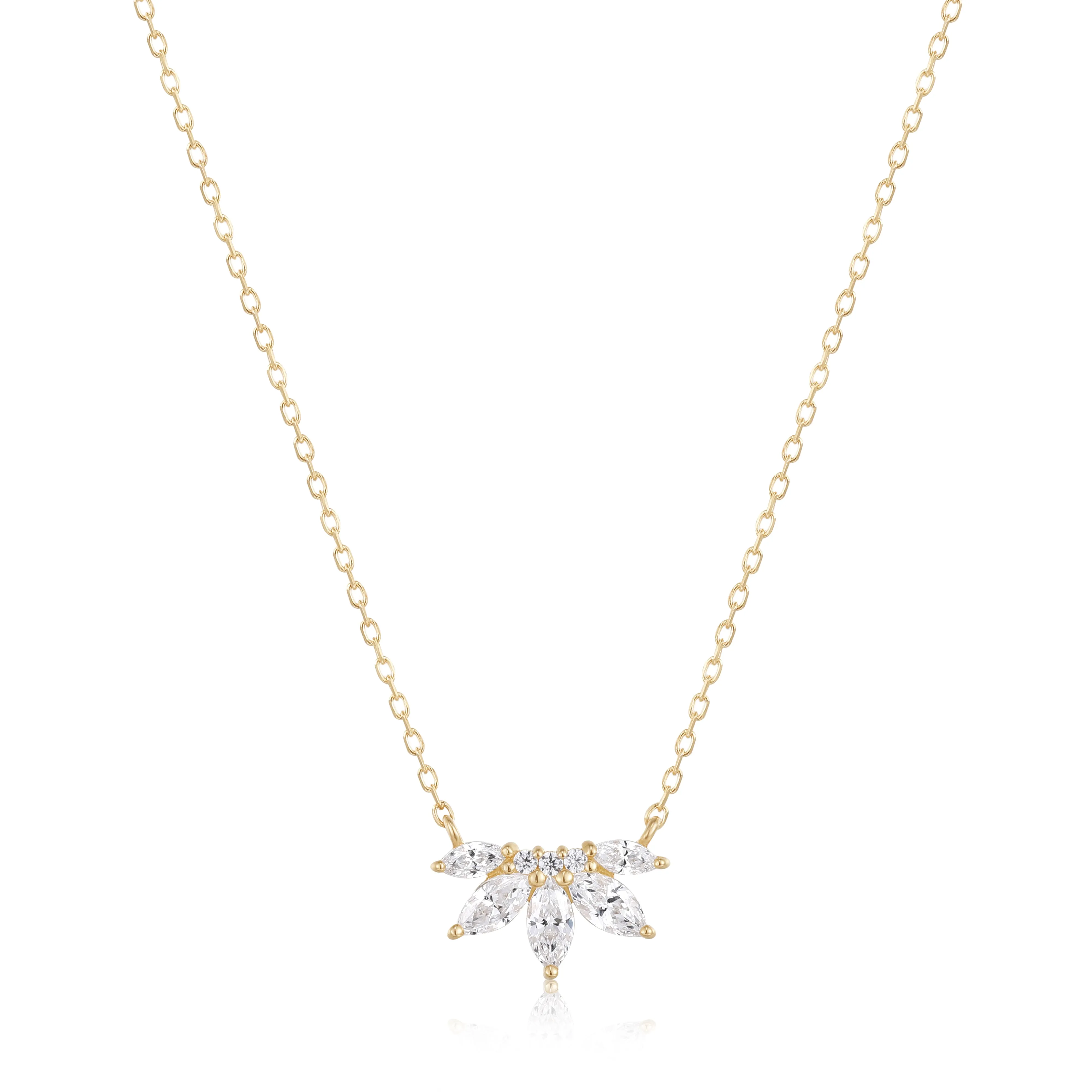 RION x Buddha Jewelry Valentina Necklace - White Sapphire