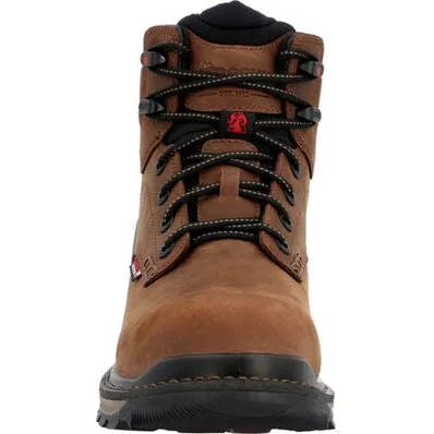 Rocky Men's Rams Horn WP Comp Toe Work Boot - Crazy Horse - RKK0388