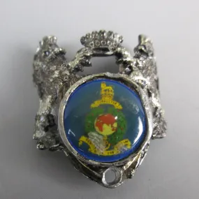 Royal Marines Crest Beret Badge Vintage Mid Century c1950