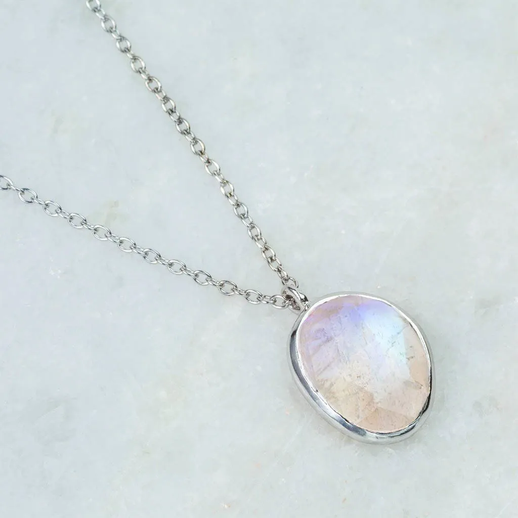 Semi Precious Moonstone Necklace