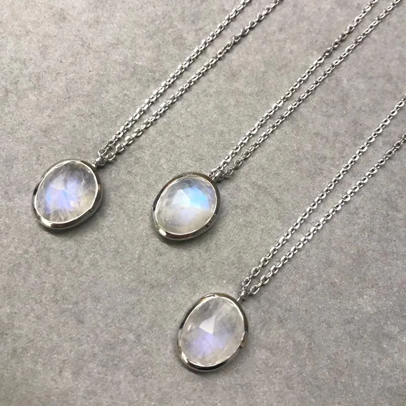 Semi Precious Moonstone Necklace