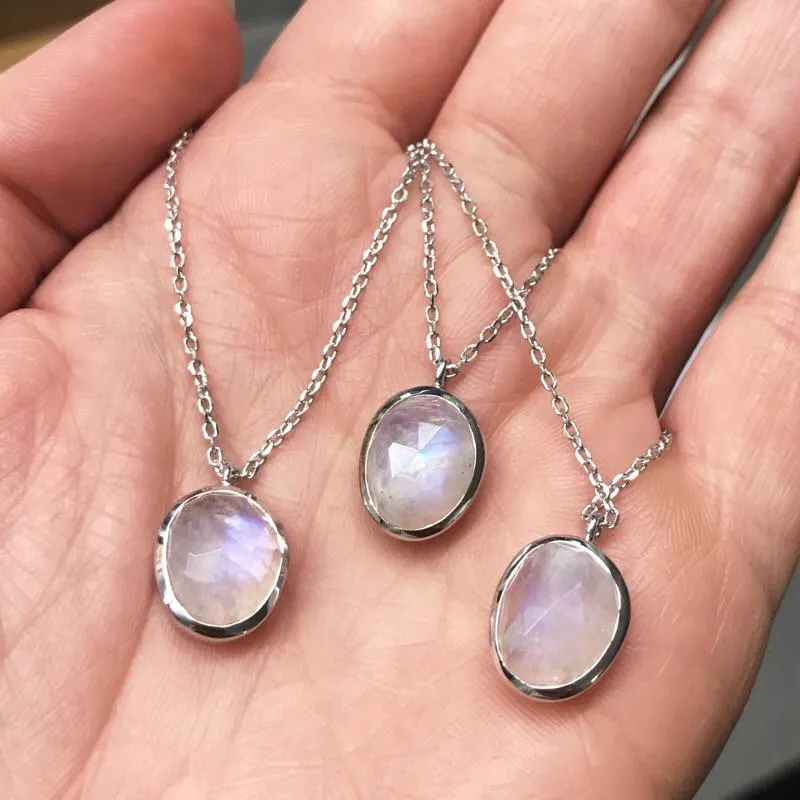 Semi Precious Moonstone Necklace