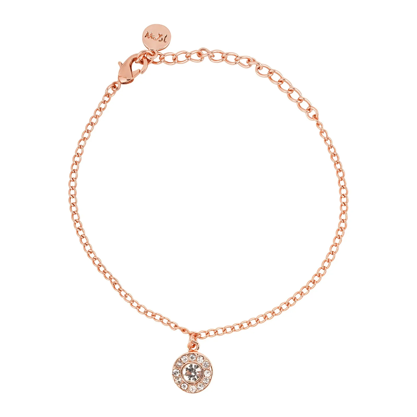 Shine Bright Rose Gold Bracelet Charm