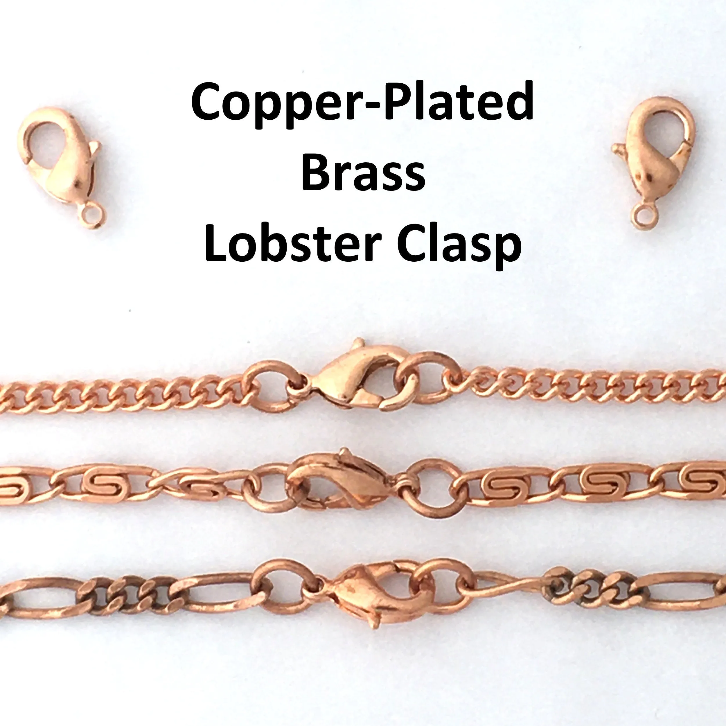 Solid Copper Necklace Chain Celtic Scroll Chain Necklace NC66 Medium 5mm Copper Necklace Celtic Copper Necklace 20 Inch Chain