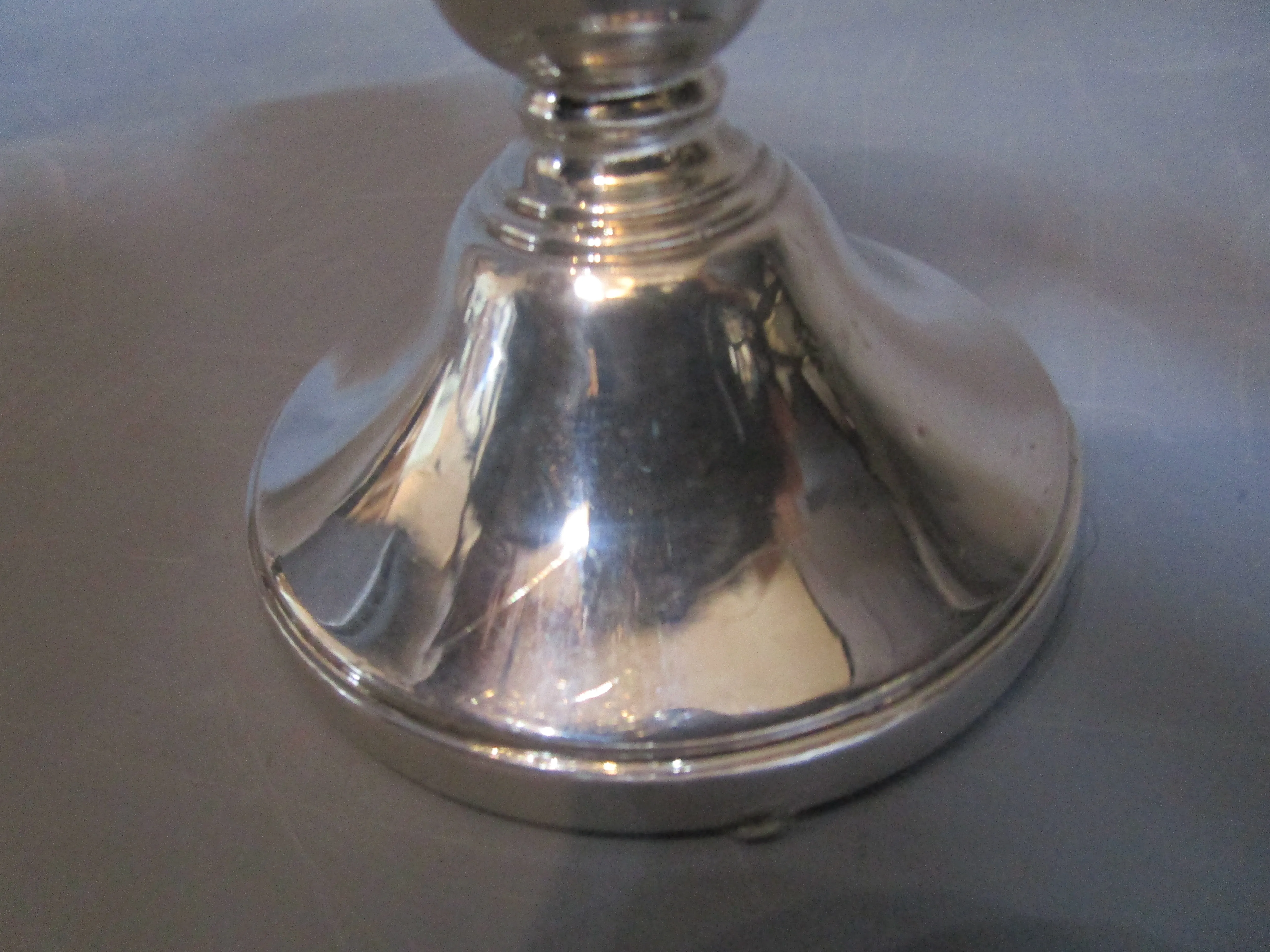 Sterling Silver Candlestick Vintage Birmingham 1973