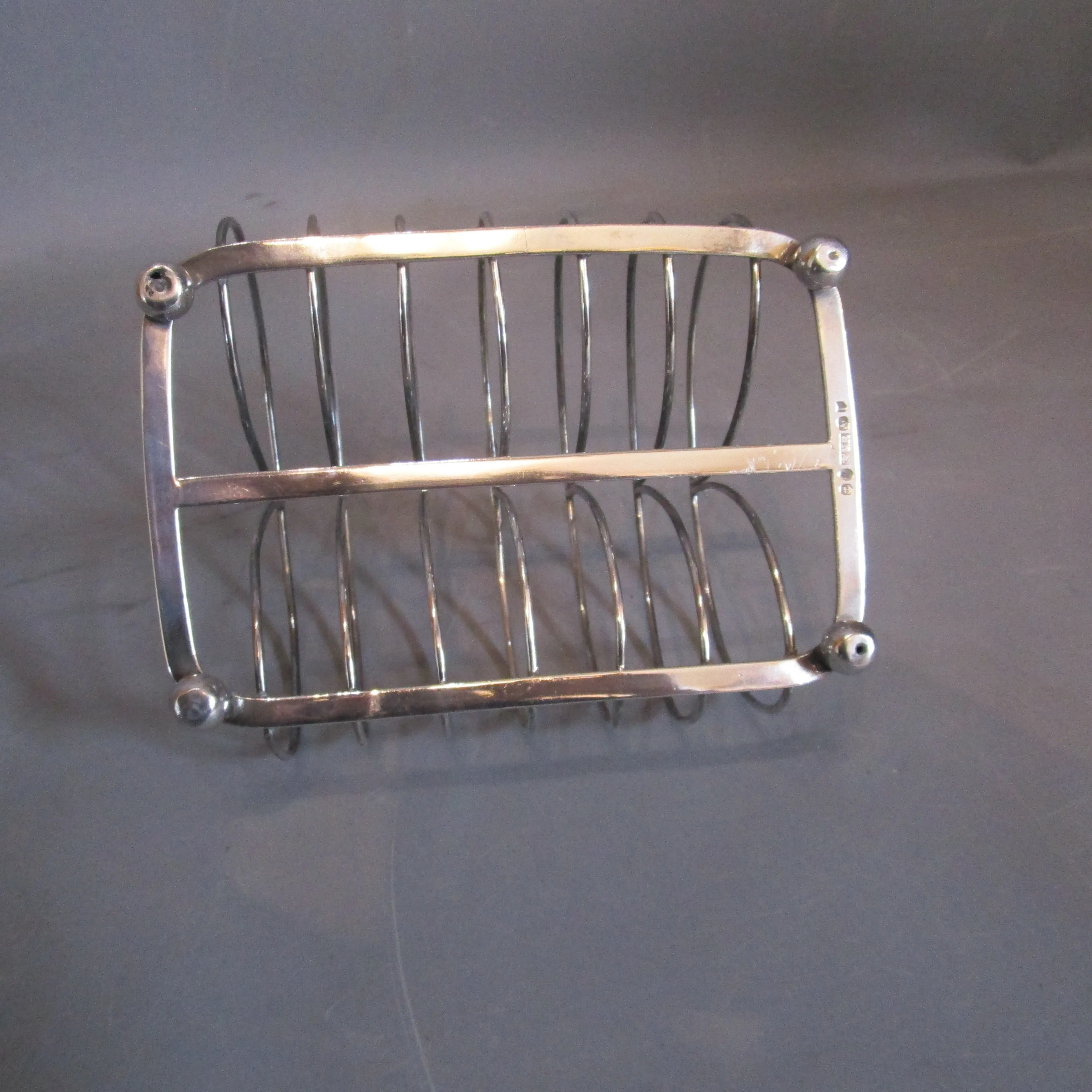 Sterling Silver George III Toast Rack Waterhouse And Ryland B/ham Antiques c1813