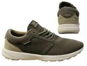 Supra Hammer Run Grey Mesh Lace Up Casual Mens Running Trainers 08128 036 B84D