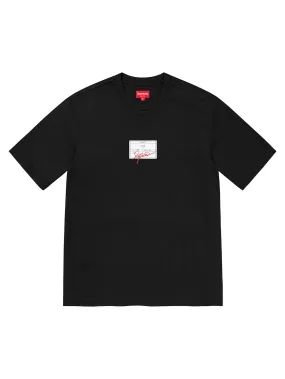 Supreme Signature Label S/S Top Black [SS21]