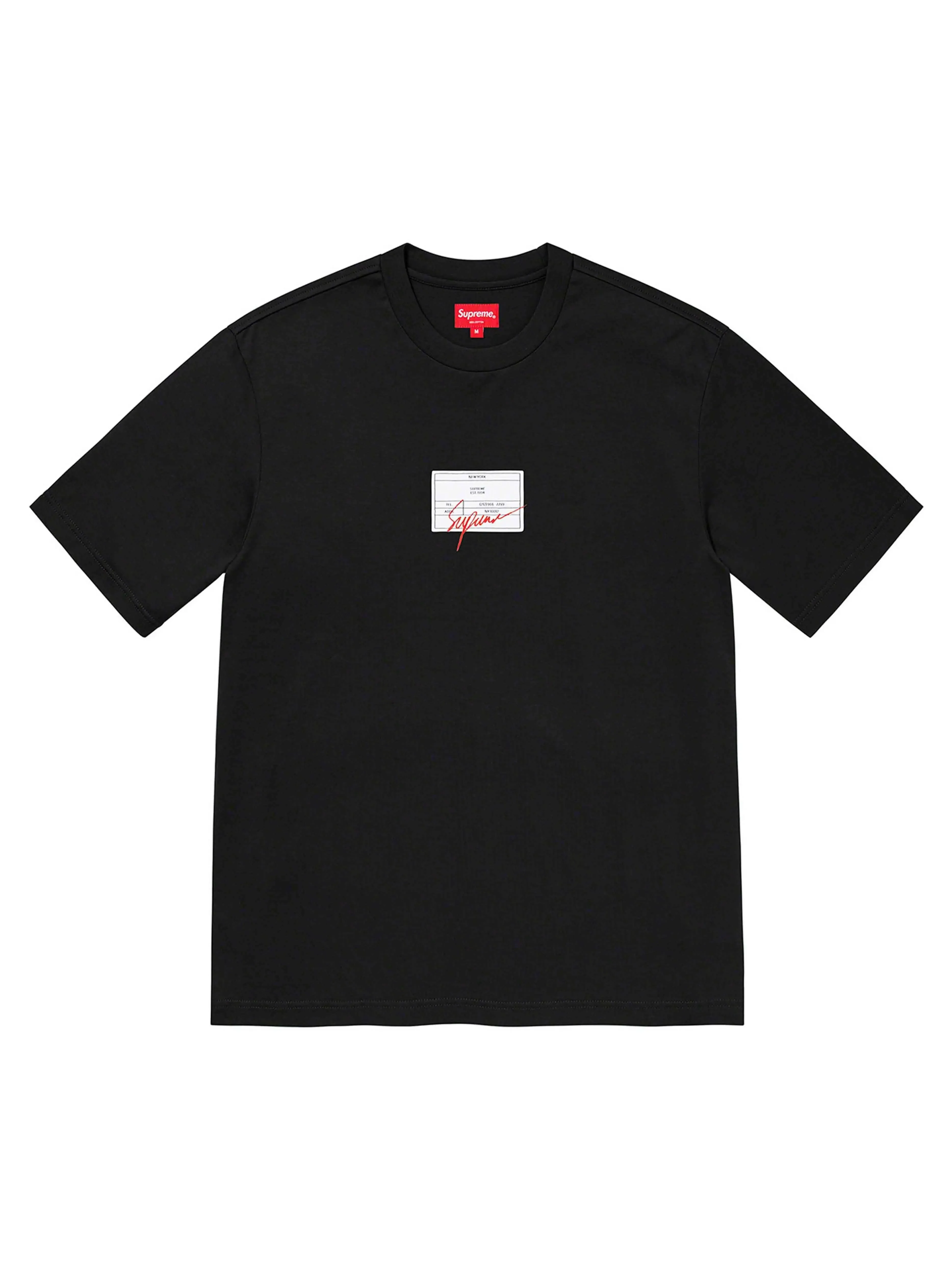 Supreme Signature Label S/S Top Black [SS21]