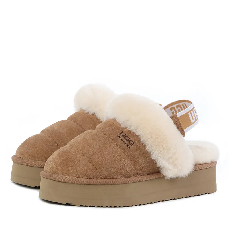 UGG Megan Rem-Strappy Platform Scuff