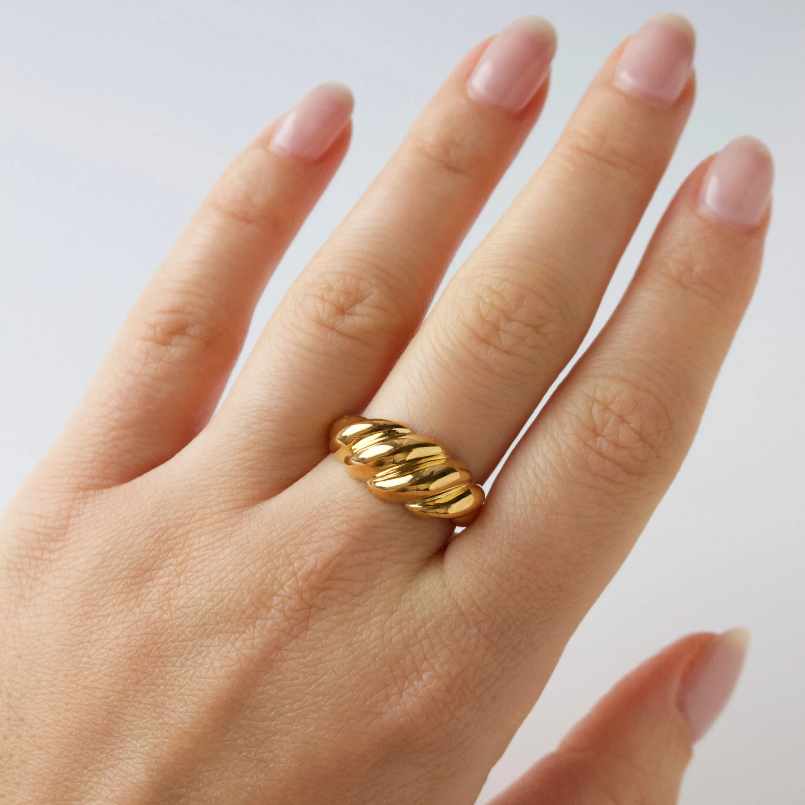 Vintage Croissant Ring