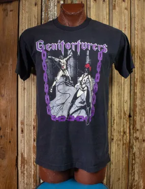 Vintage Genitorturers Pleasure In Restraint Concert T Shirt 90s Black Large