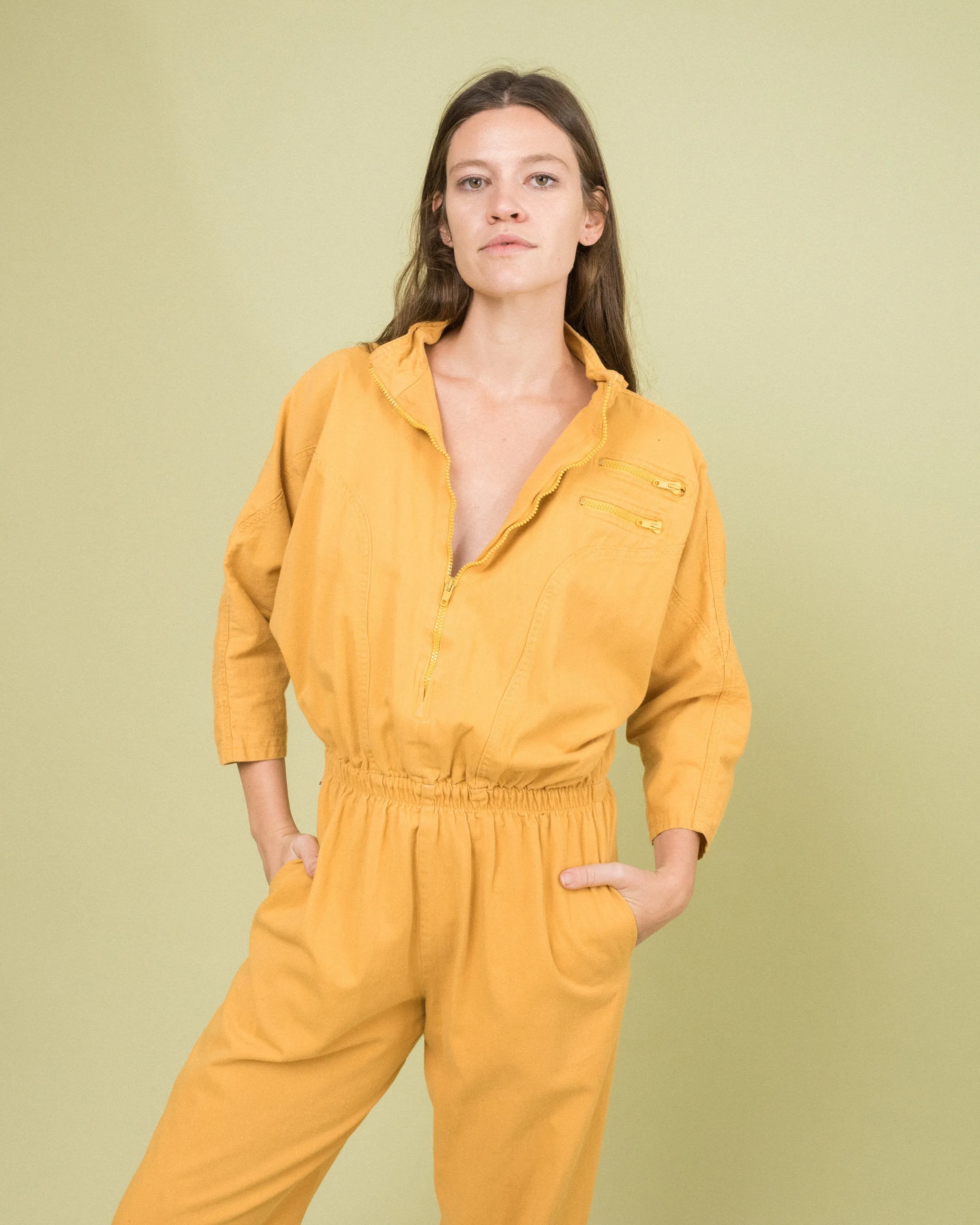 Vintage Mustard Utilitarian Coveralls (S/M)