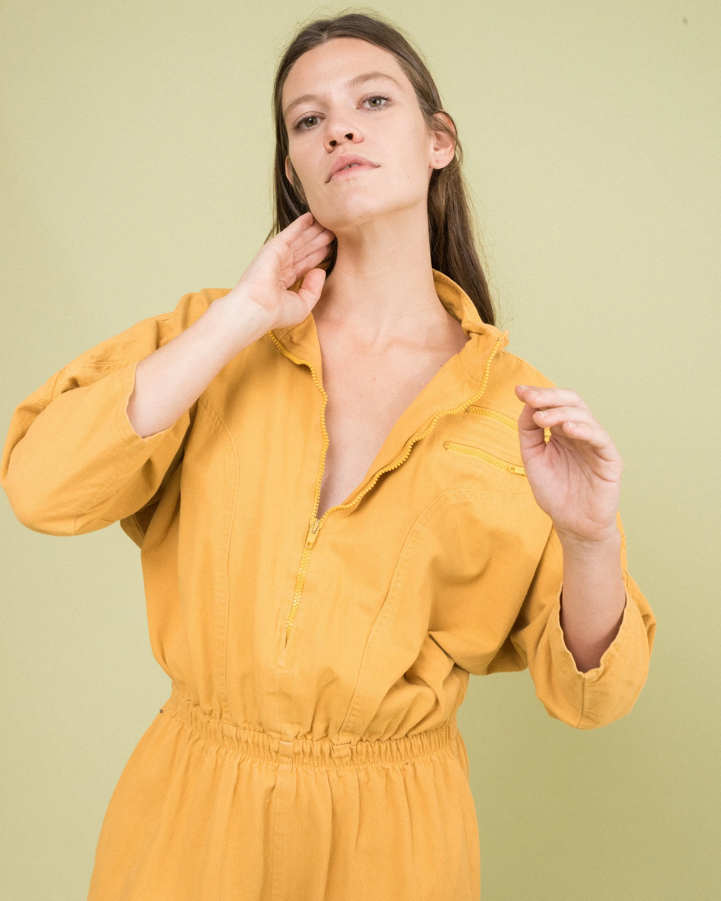 Vintage Mustard Utilitarian Coveralls (S/M)