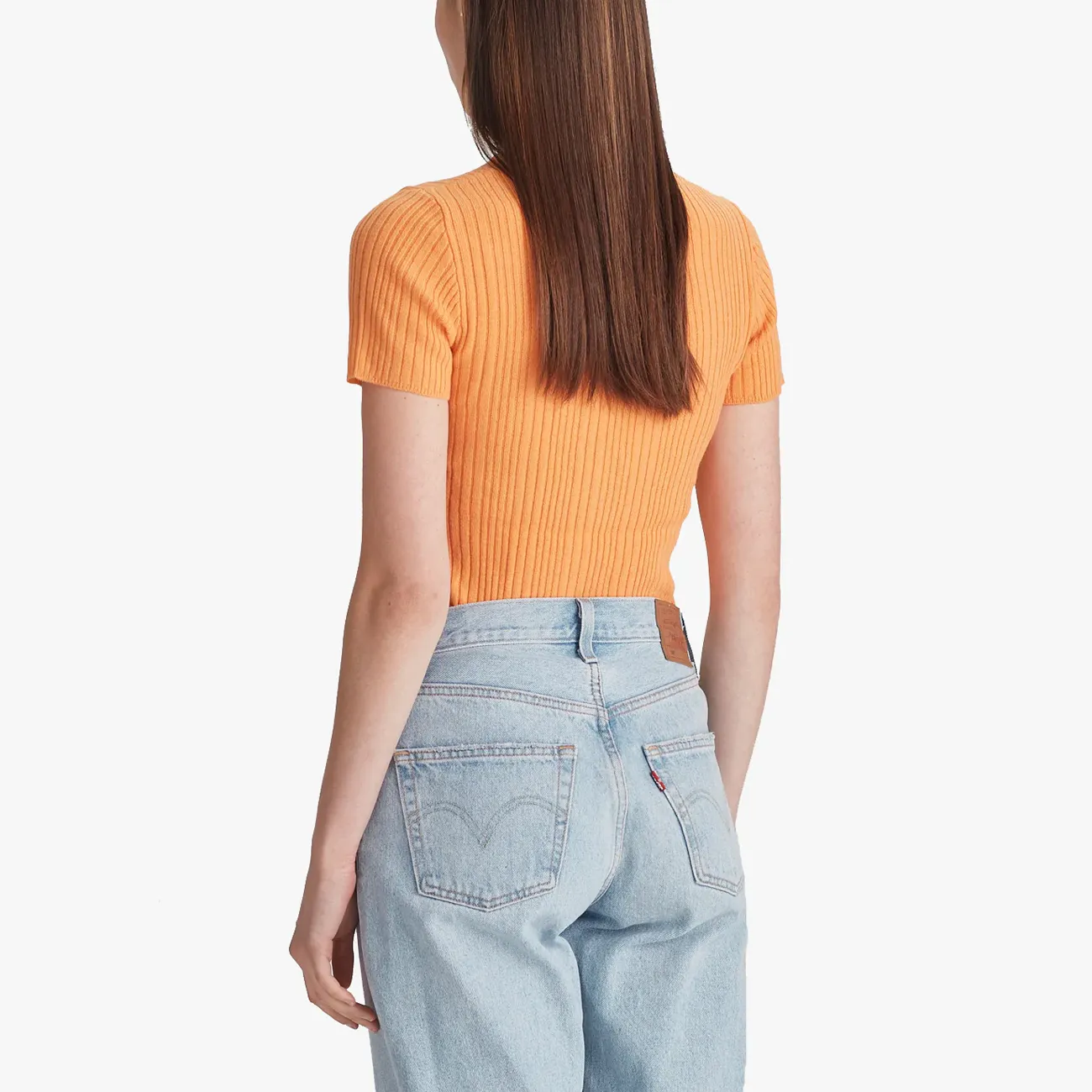 W BASE KNIT TEE CLEMENTINE