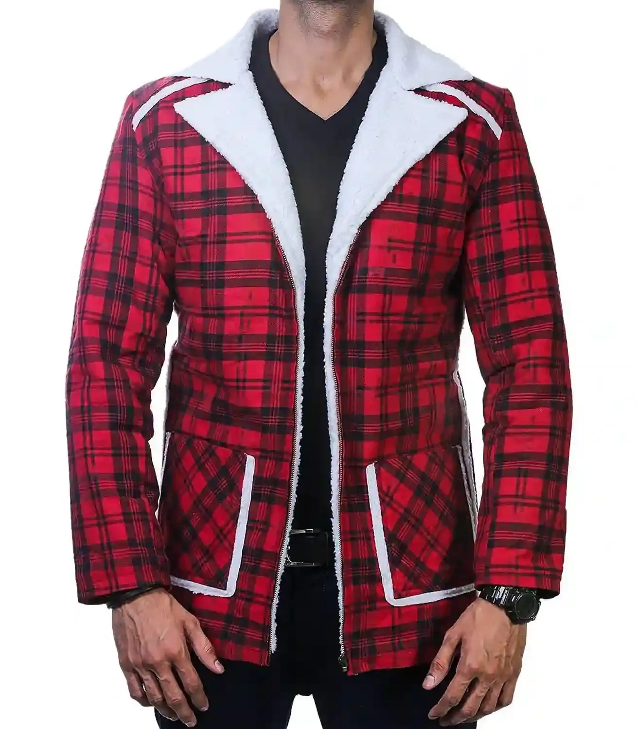 Wade Wilson Deadpool Vanessa Wool Shearling Jacket