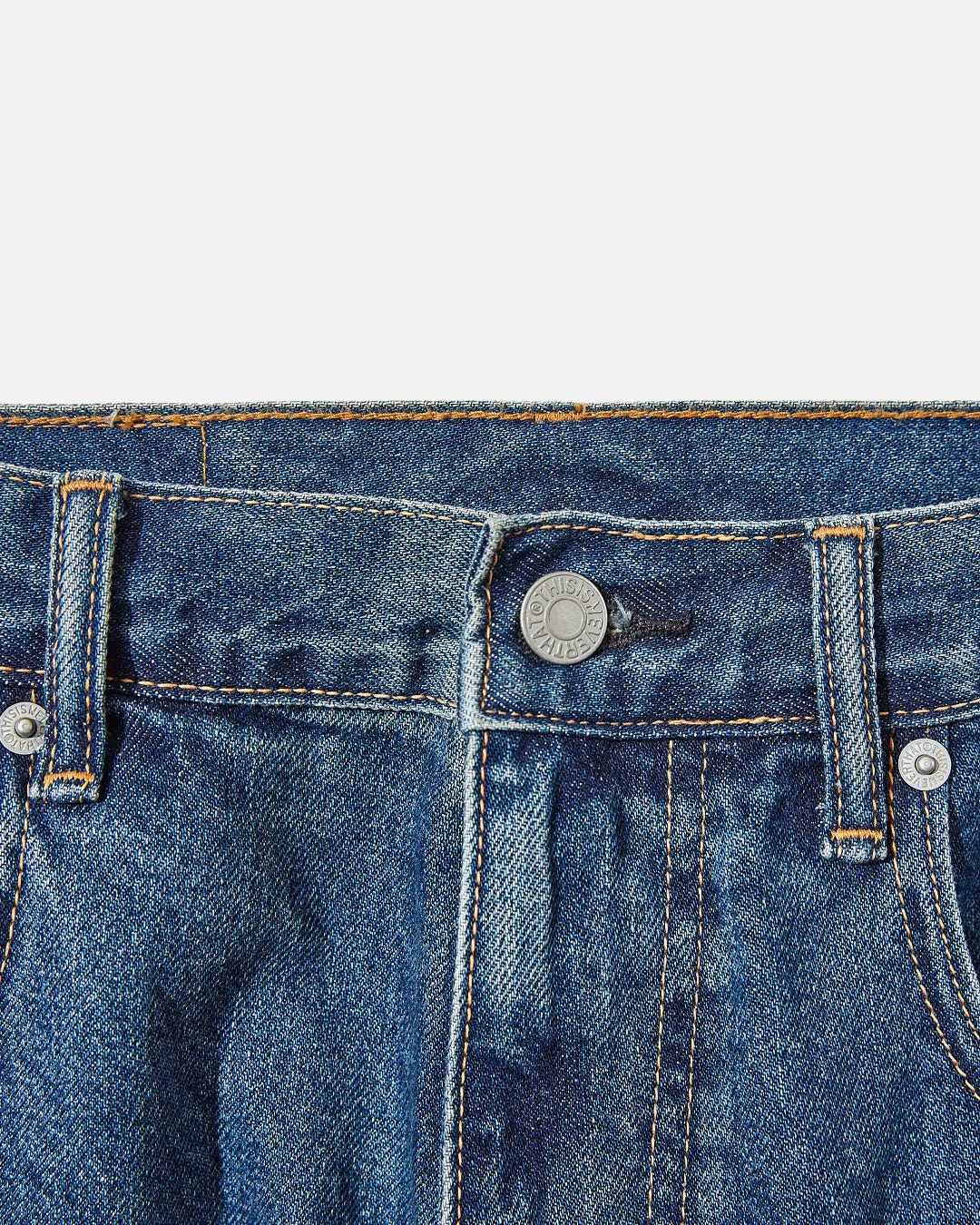 Washed Denim Short - Blue