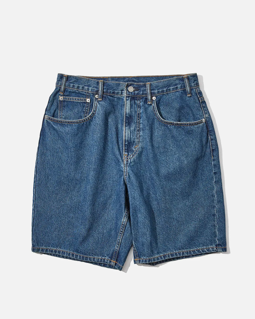 Washed Denim Short - Blue