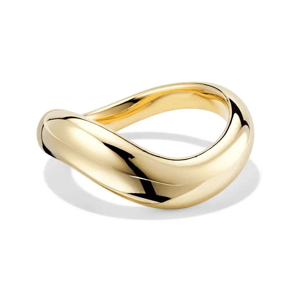 Wavy Crossover Ring