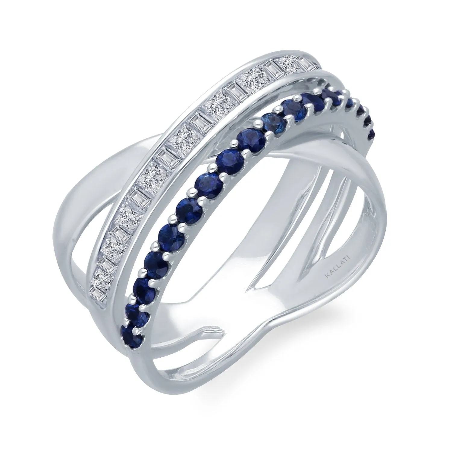 White Gold Sapphire & Diamond Legendary Ring