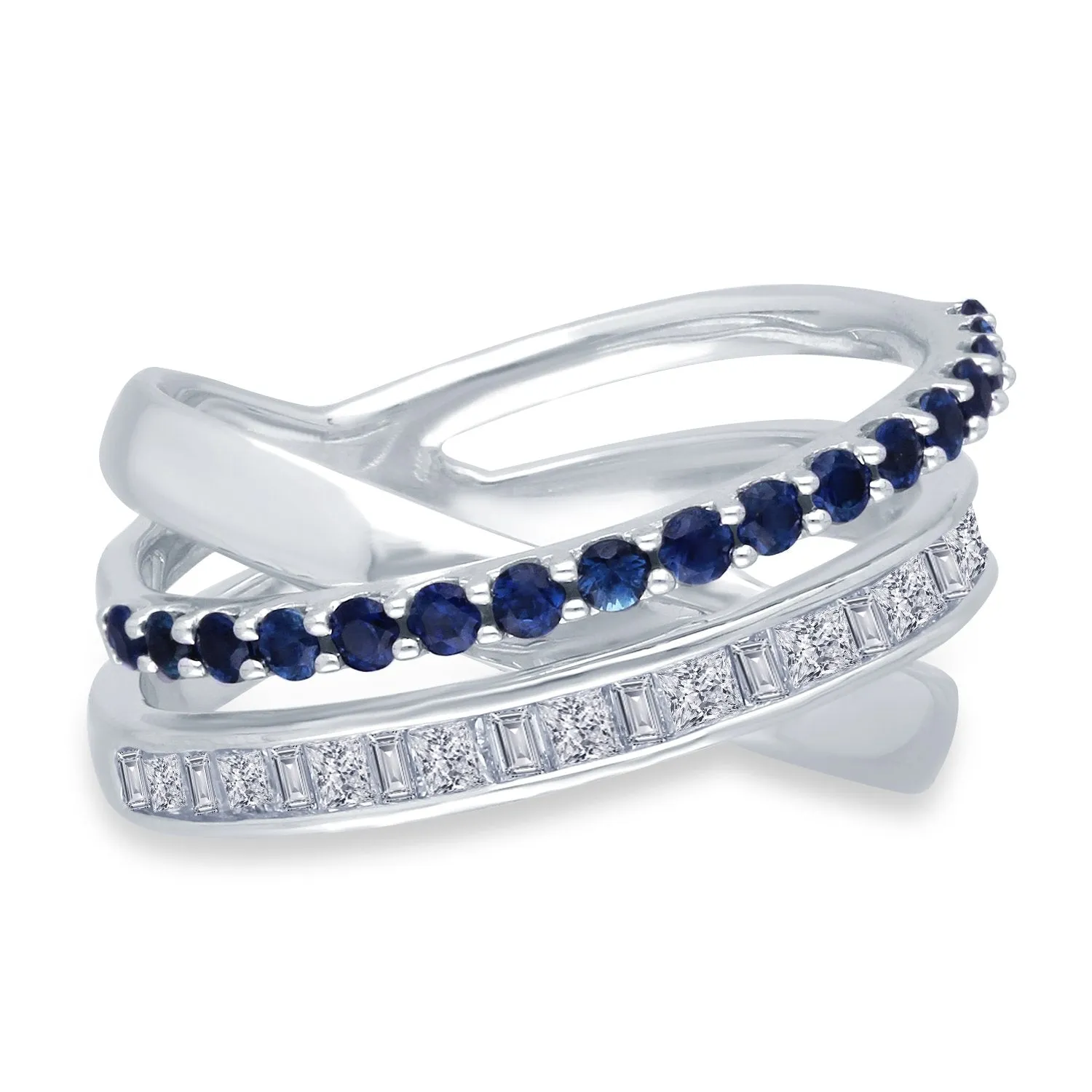 White Gold Sapphire & Diamond Legendary Ring